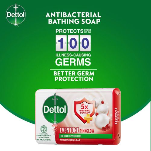 Dettol Bathing Soap - Pink Glow - 70g (Pack Of 3) Item | Buy Dettol Bathing Soap - Pink Glow - 70g (Pack Of 3) | SPOP Enterprise Global